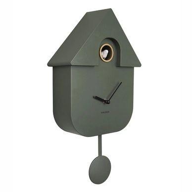 Karlsson Wall Clock Modern Cuckoo Abs Jungle Green