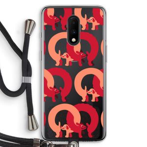 Dogs: OnePlus 7 Transparant Hoesje met koord