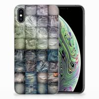Silicone Back Cover Apple iPhone Xs Max Spijkerbroeken