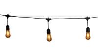 10led retro party light rubber 5m met 3m aanloopsnoer - Annas collection