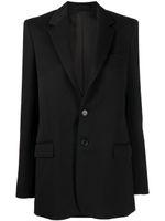 WARDROBE.NYC blazer en laine vierge à simple boutonnage - Noir
