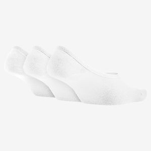 Nike Lightweight Vrouw Onzichtbare sokken Zwart, Wit 3 paar/paren