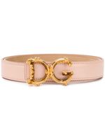 Dolce & Gabbana ceinture à boucle sculptée - Rose