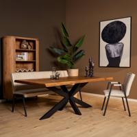 Boomstam eettafel Boston | 160 cm