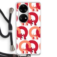 Dogs: Huawei P50 Pro Transparant Hoesje met koord