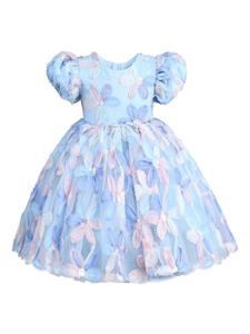 Mimi Tutu robe évasée Daisy à détail de nœud - Bleu