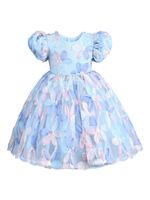 Mimi Tutu robe évasée Daisy à détail de nœud - Bleu - thumbnail