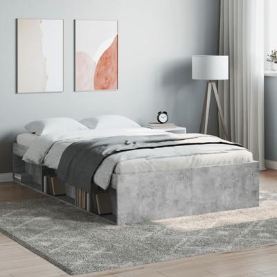 Bedframe betongrijs 120x200 cm