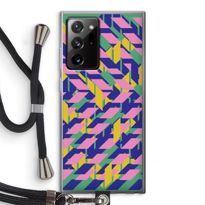 Skew Blush 1: Samsung Galaxy Note 20 Ultra / Note 20 Ultra 5G Transparant Hoesje met koord