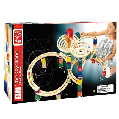 Hape houten knikkerbaan the cyclone, 198dlg.