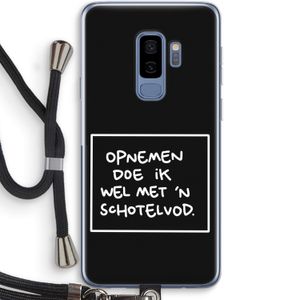 Schotelvod: Samsung Galaxy S9 Plus Transparant Hoesje met koord