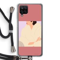 Cosy: Samsung Galaxy A12 Transparant Hoesje met koord