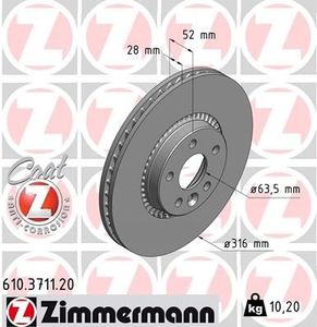Remschijf Coat Z 610371120