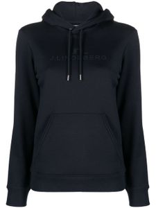 J.Lindeberg hoodie à lien de resserrage - Bleu