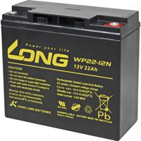 Long WP22-12N Loodaccu 12 V 22 Ah Loodvlies (AGM) (b x h x d) 181 x 167 x 76 mm M6-schroefaansluiting Geringe zelfontlading, Onderhoudsvrij - thumbnail