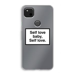 Self love: Google Pixel 4a Transparant Hoesje