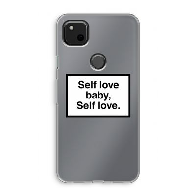 Self love: Google Pixel 4a Transparant Hoesje