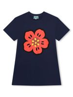 Kenzo Kids robe en coton à imprimé Boke Flower - Bleu