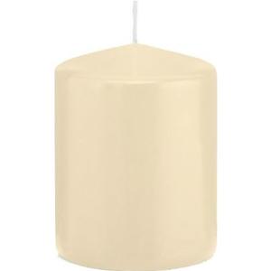 Cilinderkaars/stompkaars - cremewit - 6 x 8 cm - 29 branduren