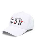 DSQUARED2 casquette Icon Cœur Pixel - Blanc - thumbnail