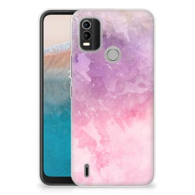 Smartphone hoesje Nokia C21 Plus Pink Purple Paint