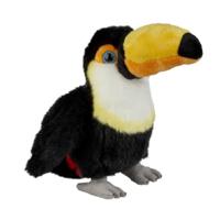 Ravensden Pluche gekleurde toekan knuffel - 18 cm - Vogel knuffels - Speelgoed voor kinderen - thumbnail