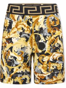 Versace Kids short à imprimé baroque - Jaune