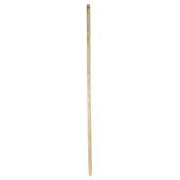 Houten universele Bezemsteel FSC Hout - 130 cm - met klem-uiteinde - 28 mm breedte