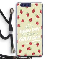 Don't forget to have a great day: Honor 9 Transparant Hoesje met koord