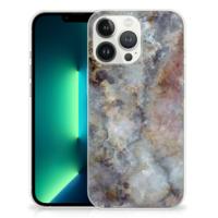 iPhone 13 Pro Max | TPU | Siliconen hoesje | Marmer Grijs