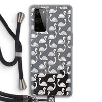 Zwanen: OnePlus 9 Pro Transparant Hoesje met koord