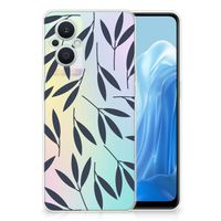 OPPO Reno8 Lite TPU Case Leaves Blue