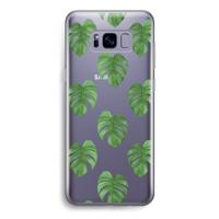 Monstera leaves: Samsung Galaxy S8 Transparant Hoesje