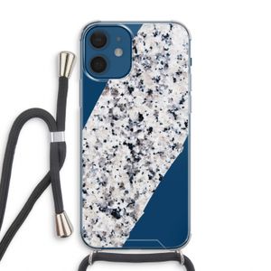 Gespikkelde marmer: iPhone 12 Transparant Hoesje met koord