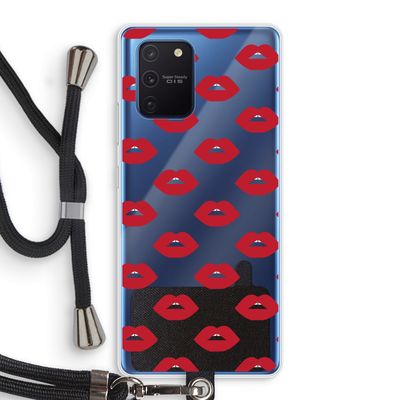 Lips: Samsung Galaxy Note 10 Lite Transparant Hoesje met koord