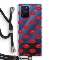 Lips: Samsung Galaxy Note 10 Lite Transparant Hoesje met koord