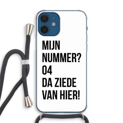 Da ziede van hier: iPhone 12 mini Transparant Hoesje met koord