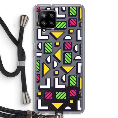 8-bit N°4: Samsung Galaxy A42 5G Transparant Hoesje met koord
