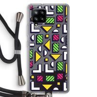 8-bit N°4: Samsung Galaxy A42 5G Transparant Hoesje met koord