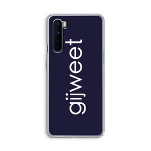 Gijweet: OnePlus Nord Transparant Hoesje