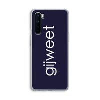 Gijweet: OnePlus Nord Transparant Hoesje