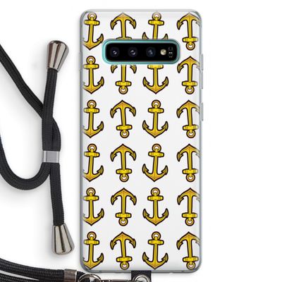 Musketon Anchor: Samsung Galaxy S10 Plus Transparant Hoesje met koord