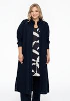 Yoek Lange blouse | Blauw | Maat 58/60