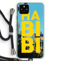 Habibi Majorelle : Pixel 5a 5G Transparant Hoesje met koord