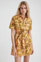 Tropische blousejurk - YELLOW - XL