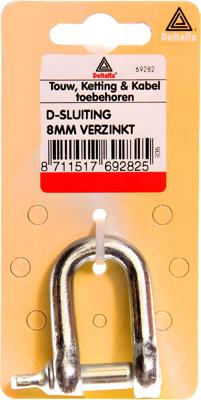D-sluiting6mm verz 2st - Deltafix
