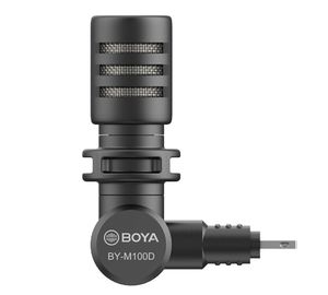 BOYA BY-M100D microfoon Zwart Microfoon voor smartphones