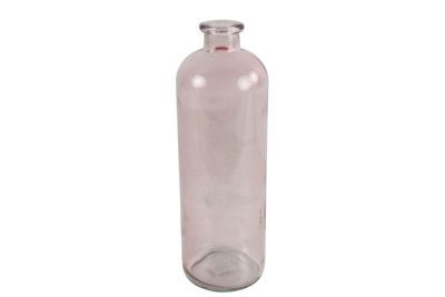 Fles Caria glas ro 11x11x33 cm roze - Countryfield