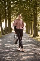 Anne faux leather trousers - espresso - 13280