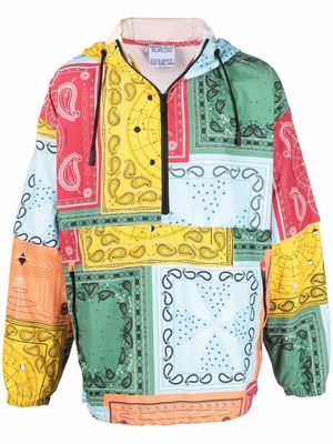 Marcelo Burlon County of Milan veste imprimée à capuche - Bleu